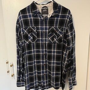EUC Vans Men’s Button Down Plaid Flannel, Large